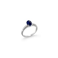 Anello Zanette Gioielli Donna in Oro bianco Zaffiro 1.16 Ct AN-2381G-2 - AN-2381G-2